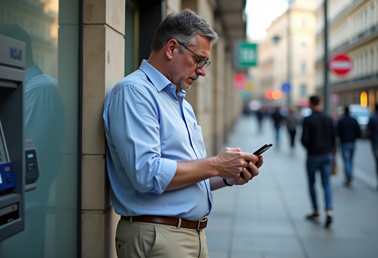 Homme dehors près d