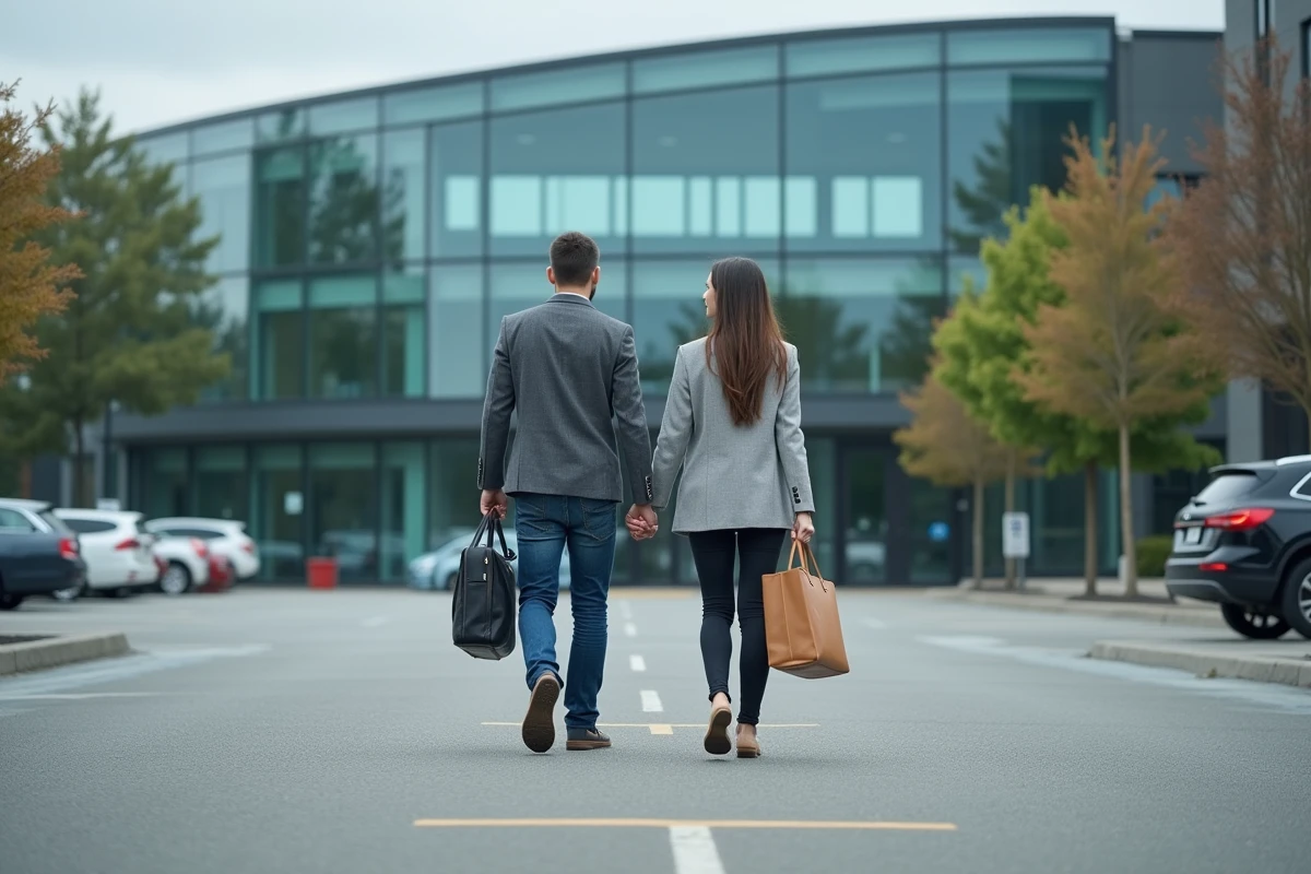 Deux collègues arrivant à un centre de formation professionnelle, leurs trajets éligibles aux frais kilométriques déductibles